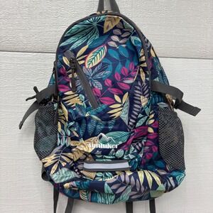 Sunhiker Cycling Hiking Backpack Tropical Leaf Blue Reflective Daypack Colorful